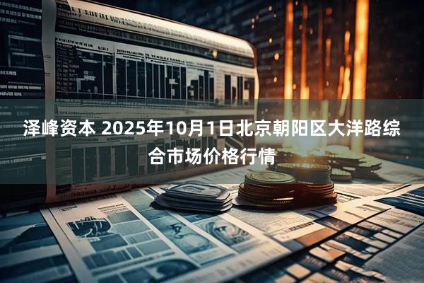 泽峰资本 2025年10月1日北京朝阳区大洋路综合市场价格行情